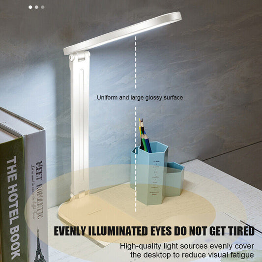 Rechargeable USB Desk Light LED Flexible Touch Bedside Reading Lamp Dimmable UK
